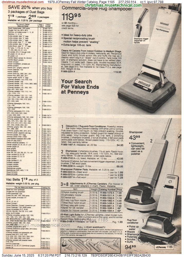 1979 JCPenney Fall Winter Catalog, Page 1185
