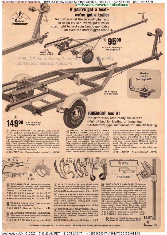 1966 JCPenney Spring Summer Catalog, Page 621