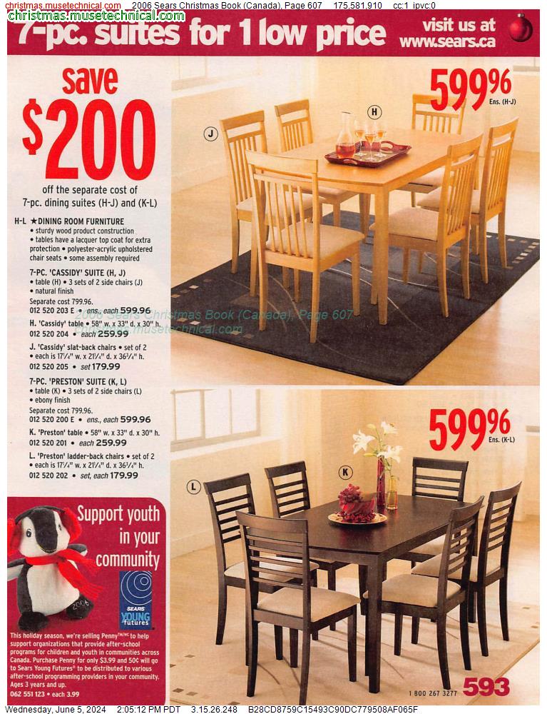 2006 Sears Christmas Book (Canada), Page 607
