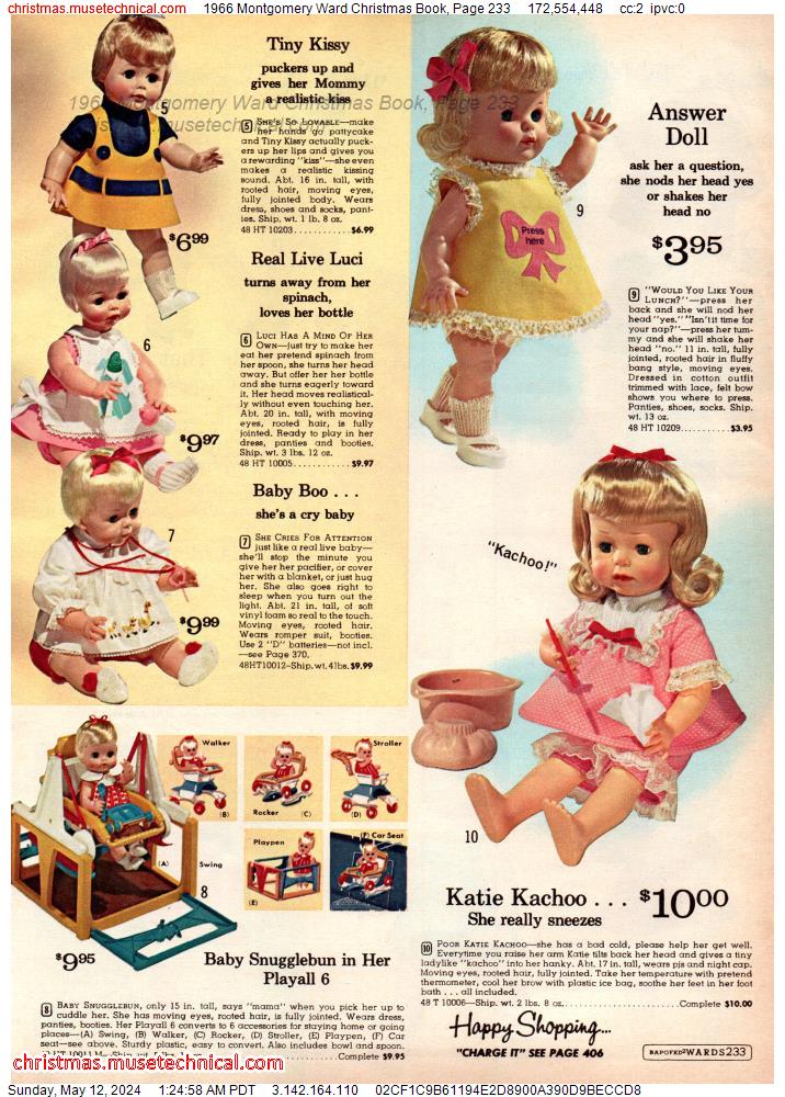 1966 Montgomery Ward Christmas Book, Page 233