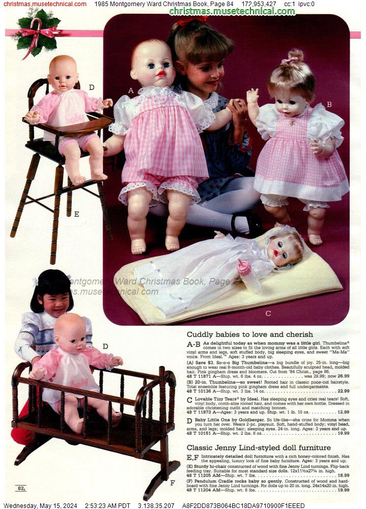 1985 Montgomery Ward Christmas Book, Page 84
