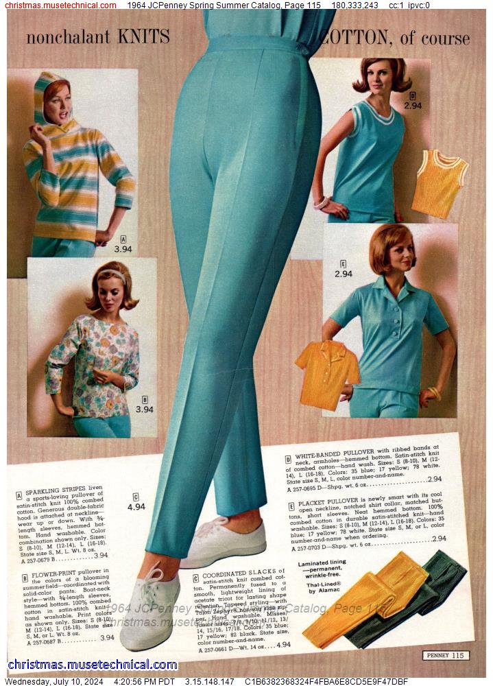 1964 JCPenney Spring Summer Catalog, Page 115