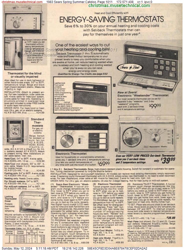 1983 Sears Spring Summer Catalog, Page 1011