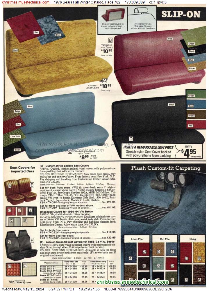 1976 Sears Fall Winter Catalog, Page 782
