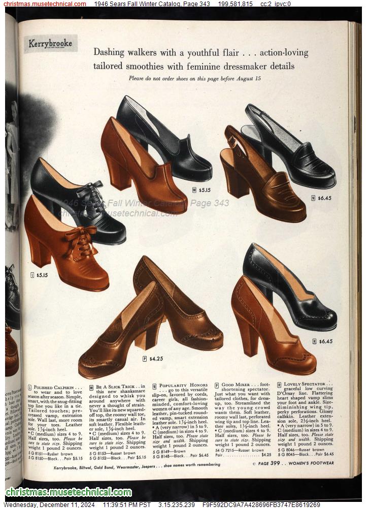 1946 Sears Fall Winter Catalog, Page 343