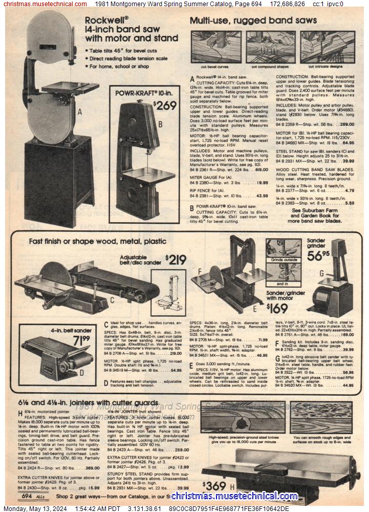 1981 Montgomery Ward Spring Summer Catalog, Page 694