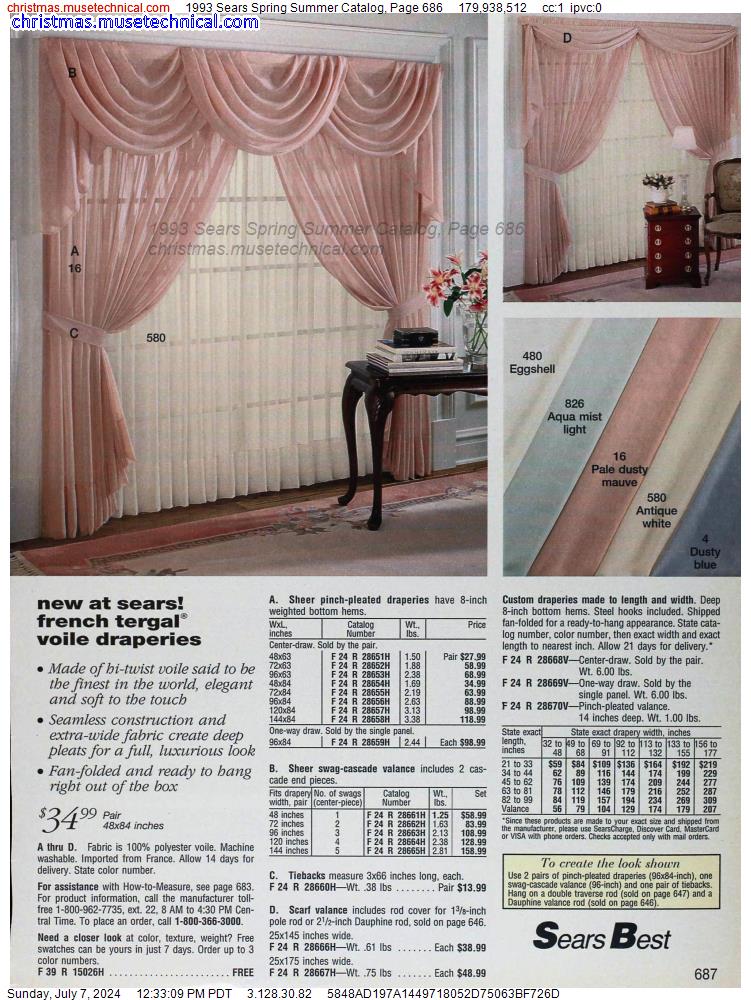 1993 Sears Spring Summer Catalog, Page 686