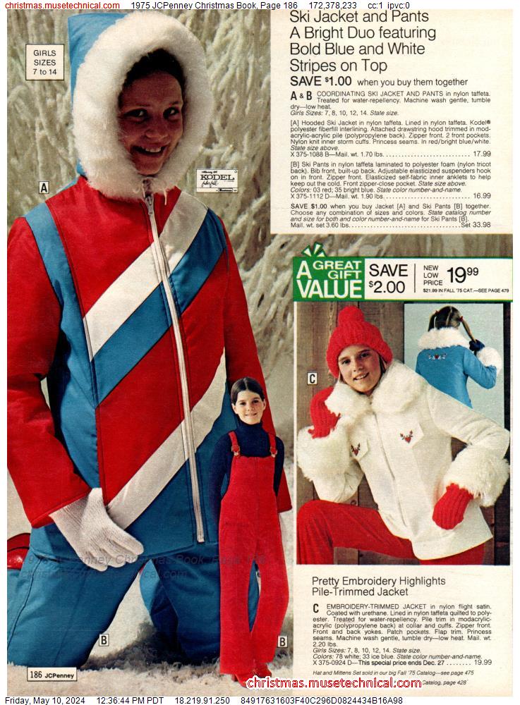 1975 JCPenney Christmas Book, Page 186