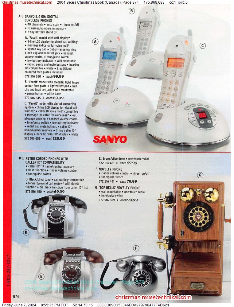 2004 Sears Christmas Book (Canada), Page 874