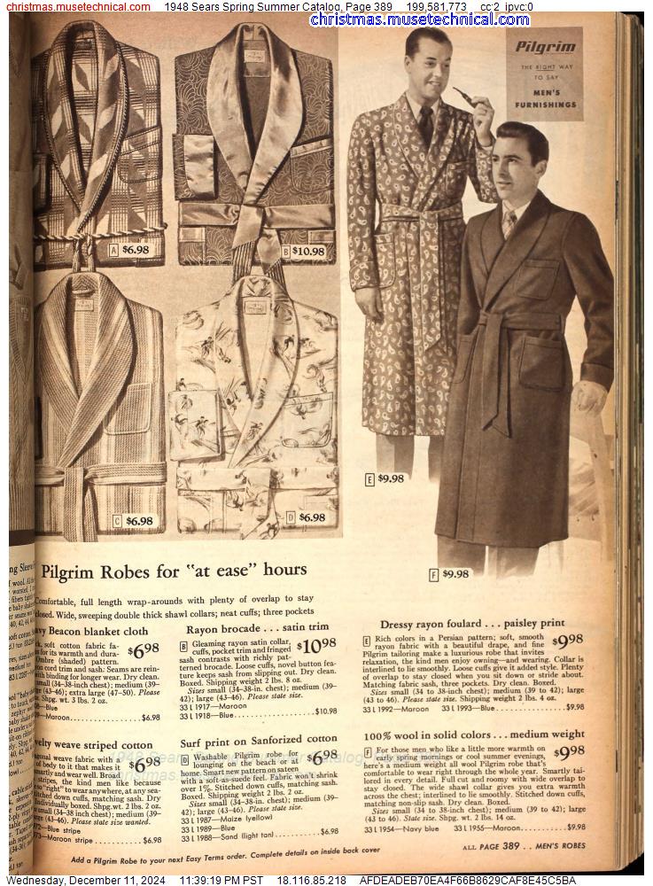 1948 Sears Spring Summer Catalog, Page 389