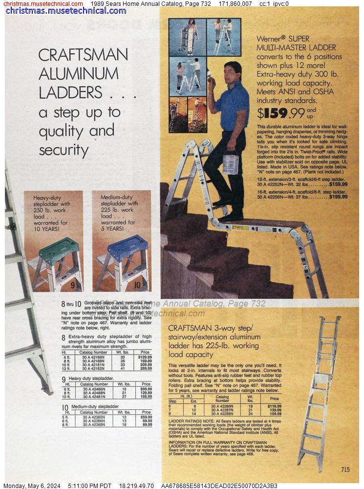 1989 Sears Home Annual Catalog, Page 732