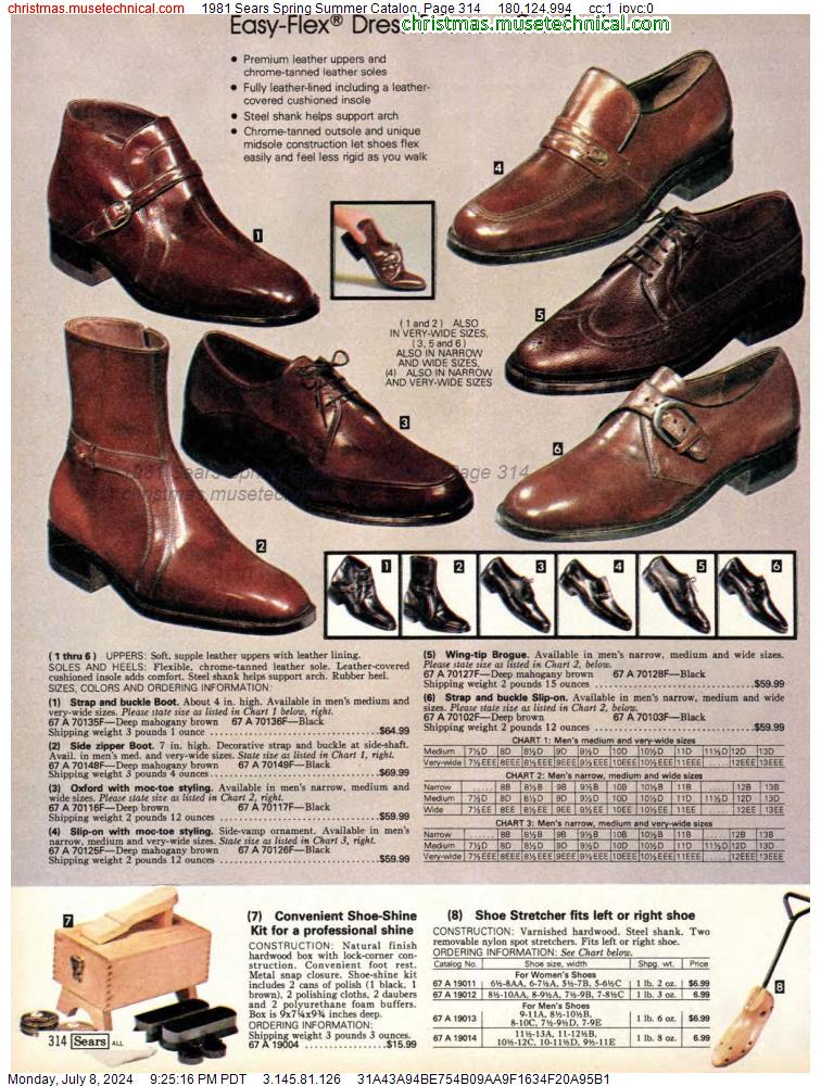 1981 Sears Spring Summer Catalog, Page 314
