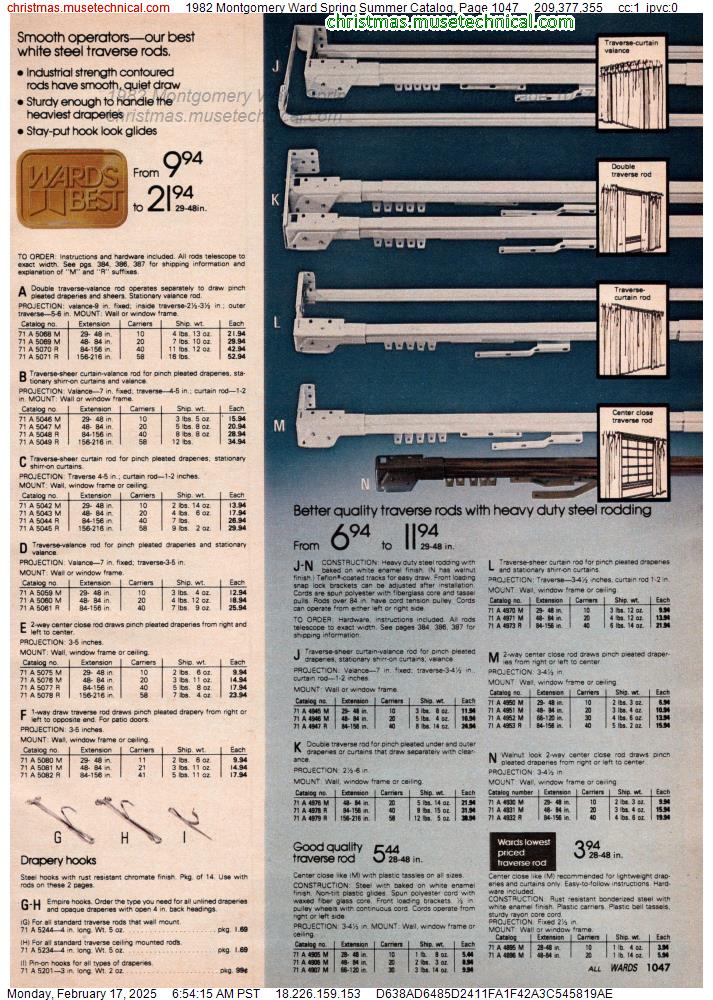 1982 Montgomery Ward Spring Summer Catalog, Page 1047