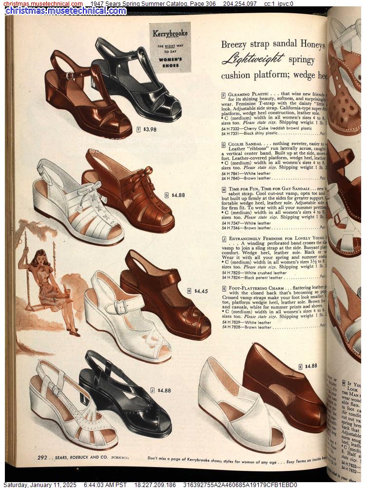 1947 Sears Spring Summer Catalog, Page 306