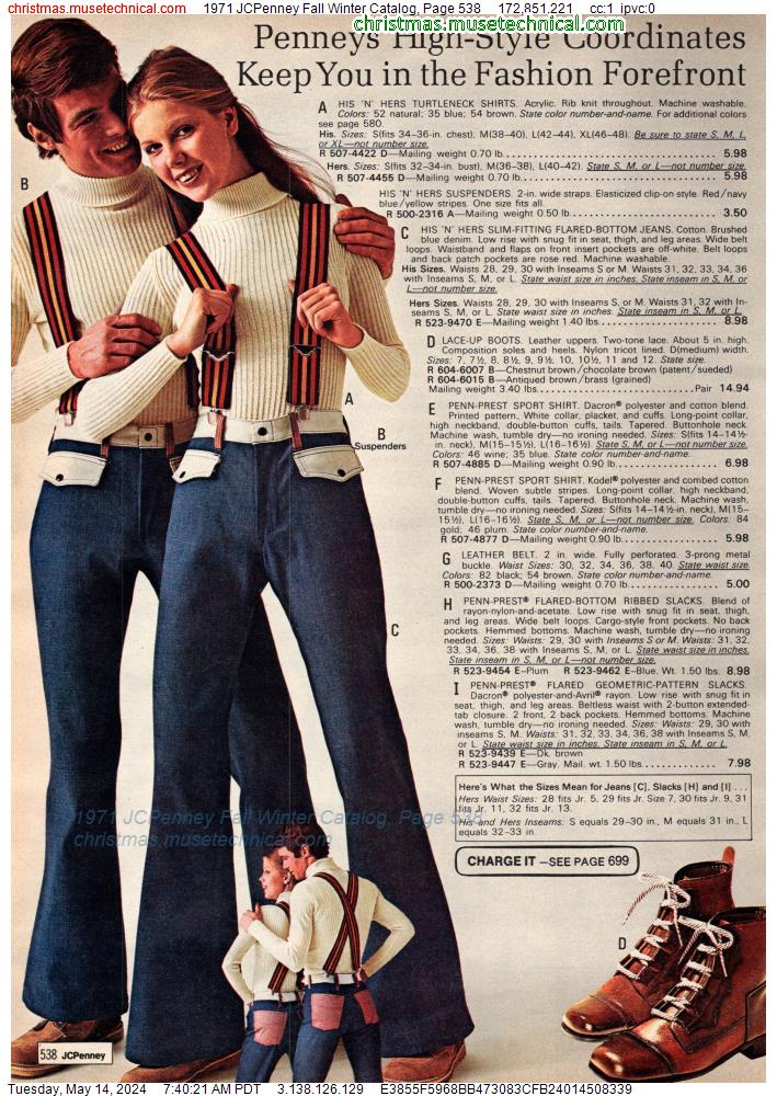 1971 JCPenney Fall Winter Catalog, Page 538