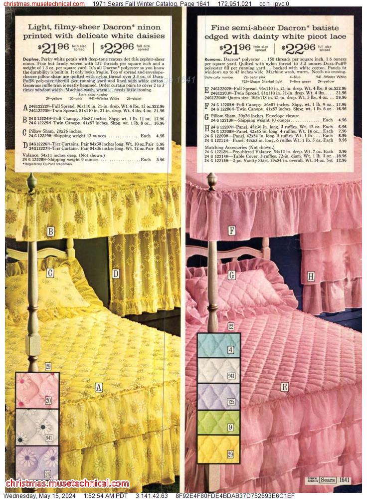 1971 Sears Fall Winter Catalog, Page 1641