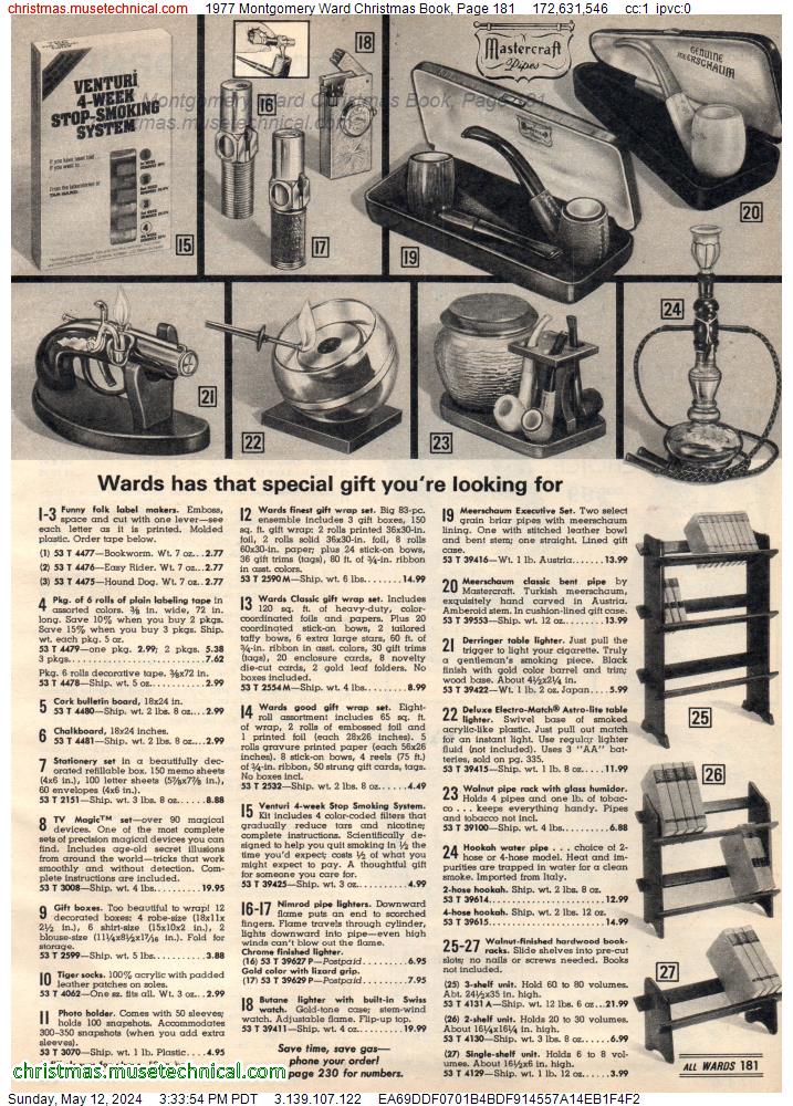 1977 Montgomery Ward Christmas Book, Page 181