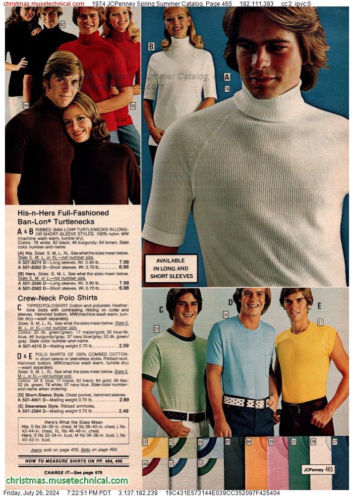 1974 JCPenney Spring Summer Catalog, Page 465