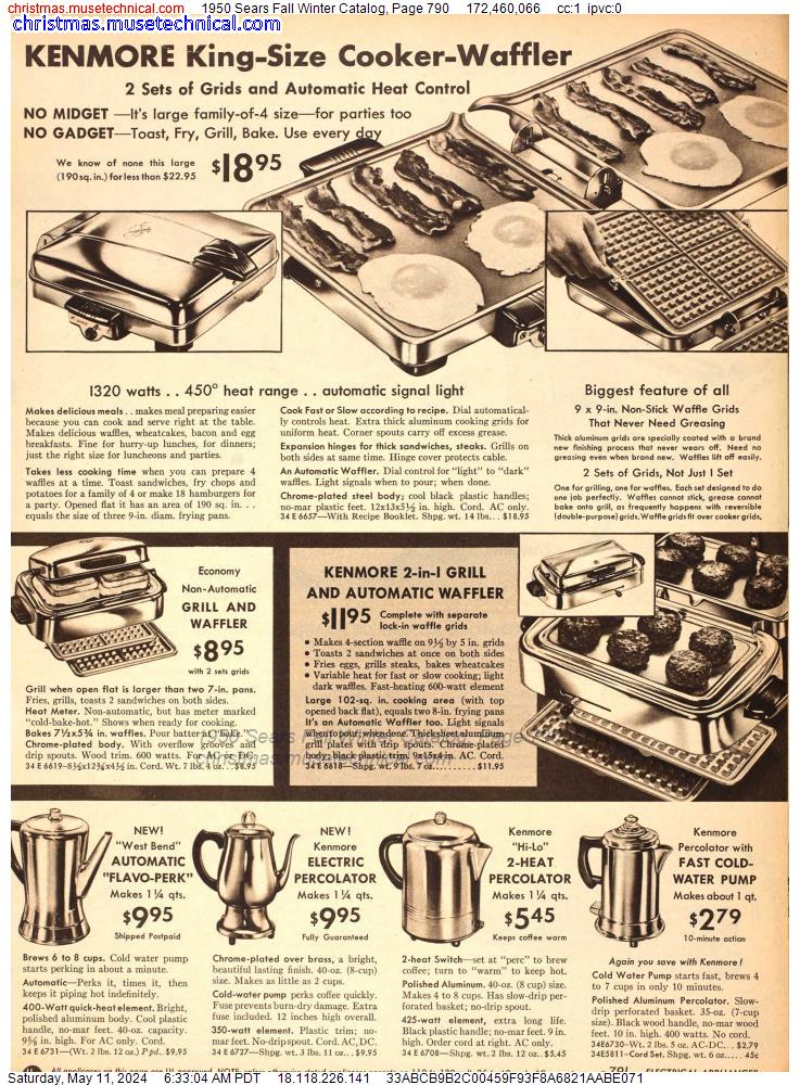 1950 Sears Fall Winter Catalog, Page 790