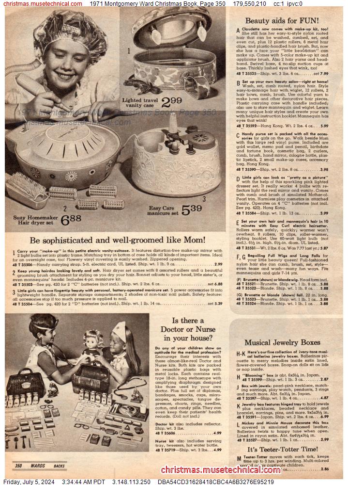 1971 Montgomery Ward Christmas Book, Page 350