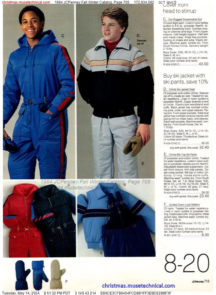1984 JCPenney Fall Winter Catalog, Page 705