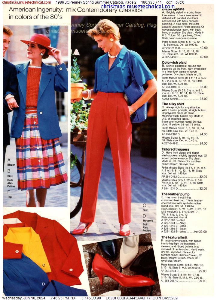 1986 JCPenney Spring Summer Catalog, Page 2