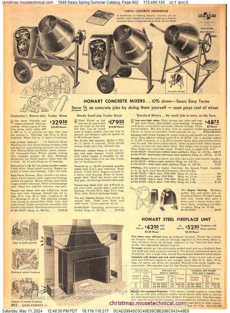 1949 Sears Spring Summer Catalog, Page 902