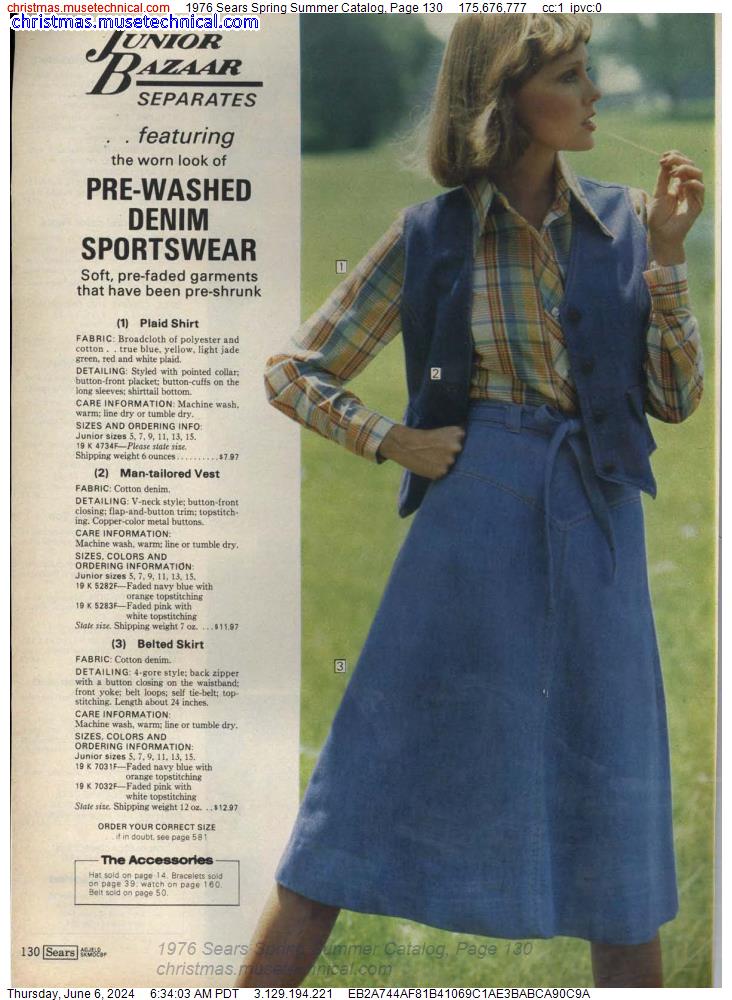 1976 Sears Spring Summer Catalog, Page 130