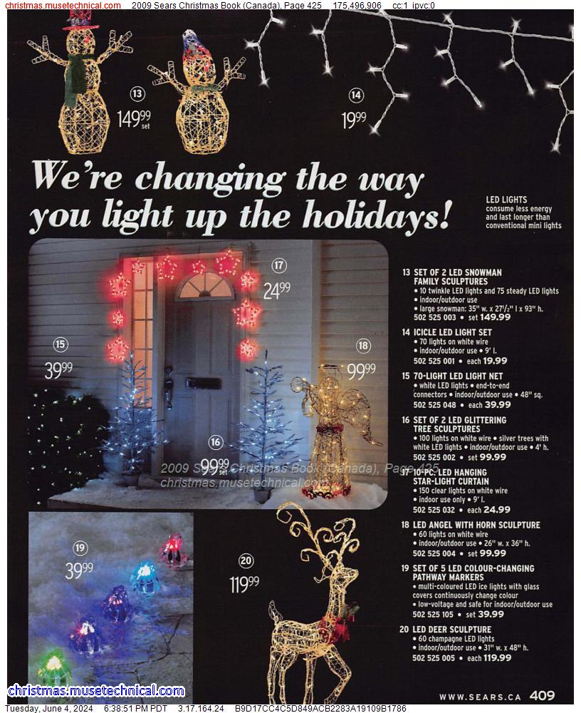 2009 Sears Christmas Book (Canada), Page 425
