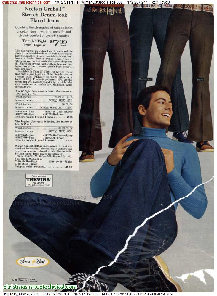 1972 Sears Fall Winter Catalog, Page 608