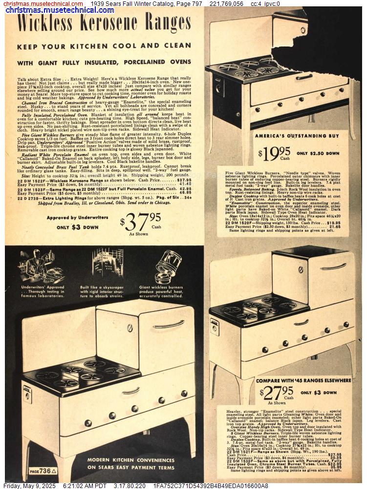 1939 Sears Fall Winter Catalog, Page 797