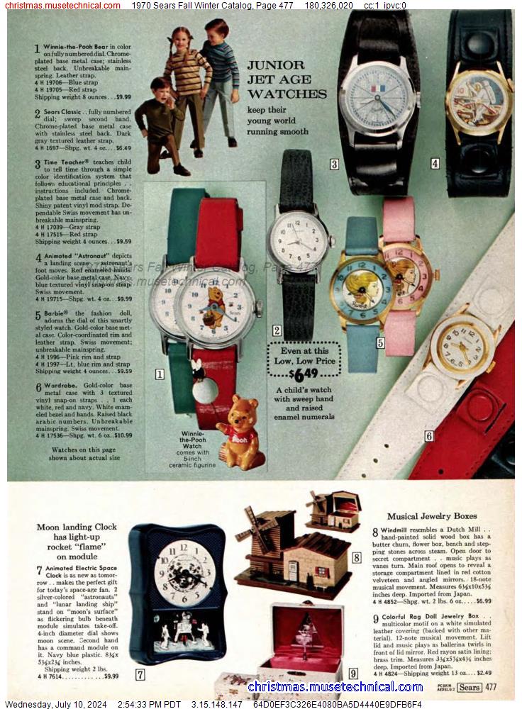 1970 Sears Fall Winter Catalog, Page 477