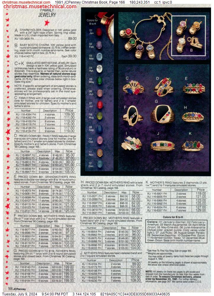 1991 JCPenney Christmas Book, Page 166