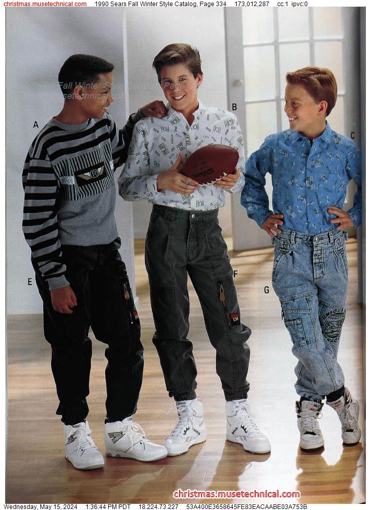1990 Sears Fall Winter Style Catalog, Page 334