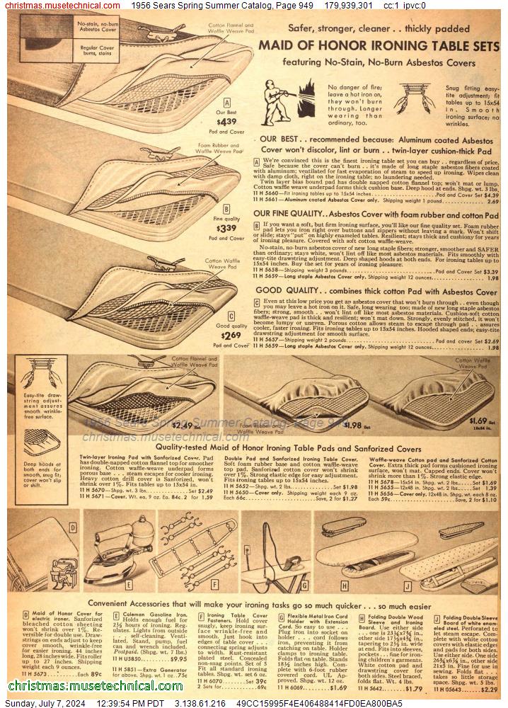 1956 Sears Spring Summer Catalog, Page 949