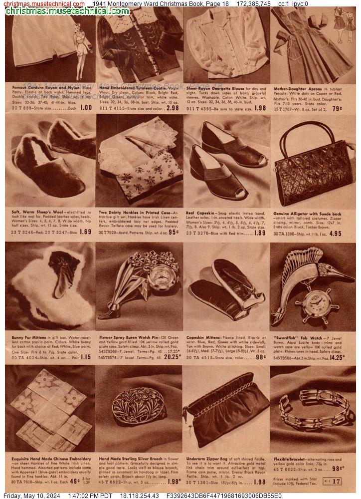 1941 Montgomery Ward Christmas Book, Page 18