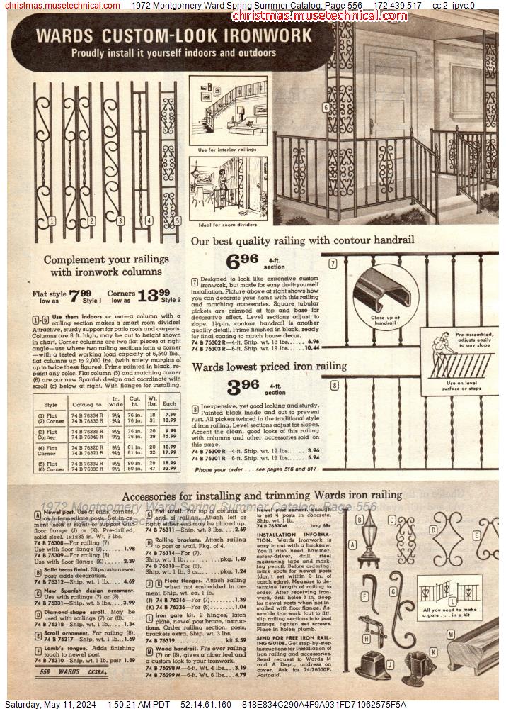 1972 Montgomery Ward Spring Summer Catalog, Page 556