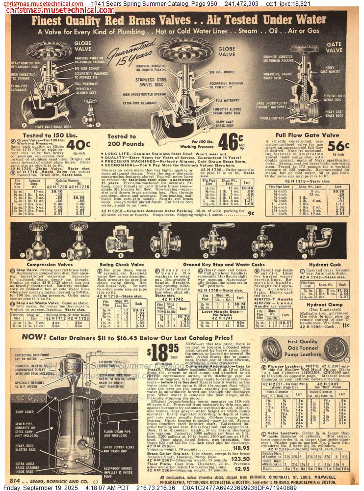 1941 Sears Spring Summer Catalog, Page 950