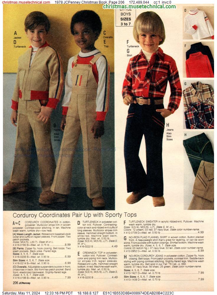 1978 JCPenney Christmas Book, Page 206