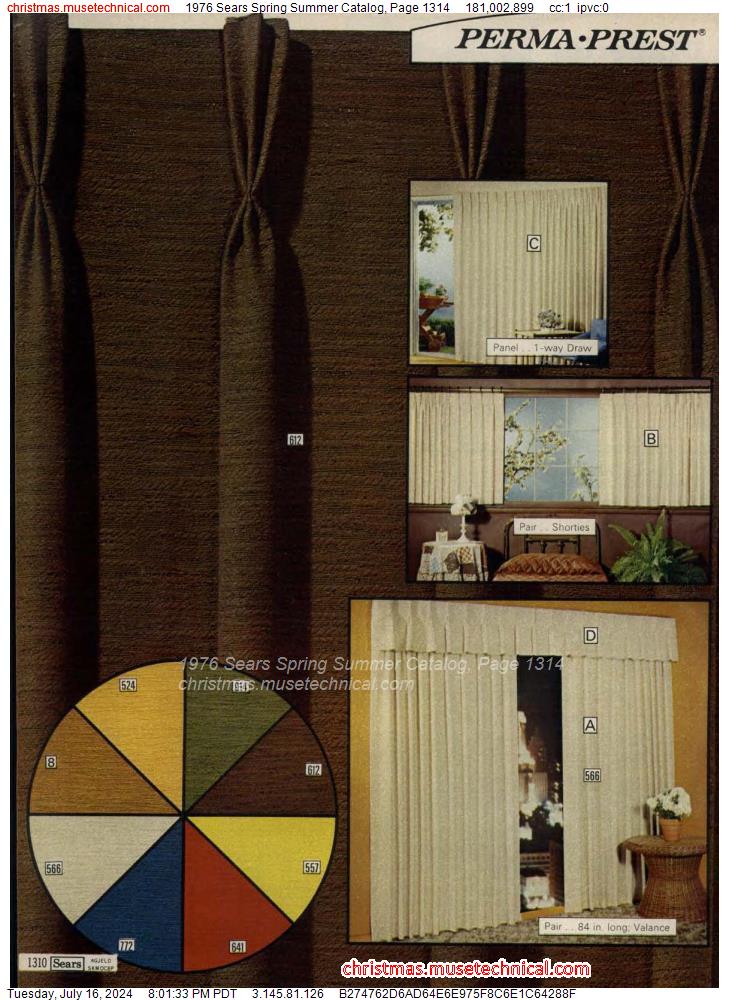 1976 Sears Spring Summer Catalog, Page 1314