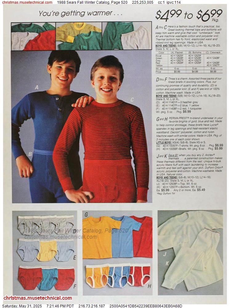 1988 Sears Fall Winter Catalog, Page 520