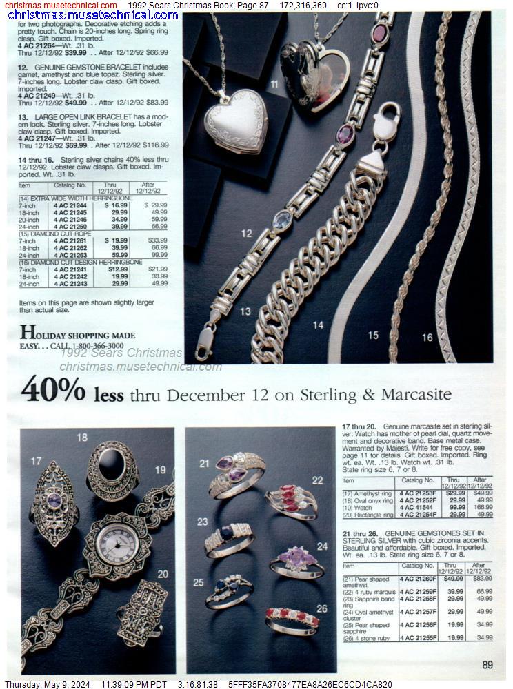 1992 Sears Christmas Book, Page 87
