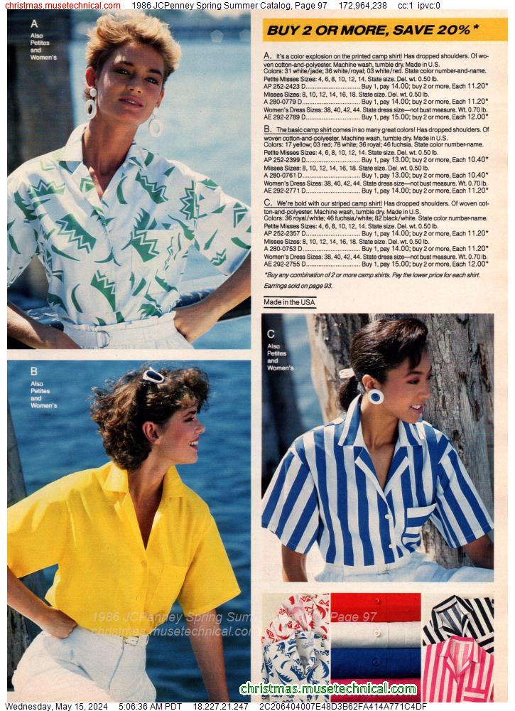1986 JCPenney Spring Summer Catalog, Page 97