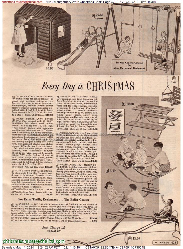 1960 Montgomery Ward Christmas Book, Page 423