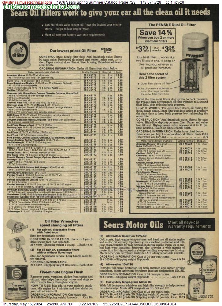 1976 Sears Spring Summer Catalog, Page 723