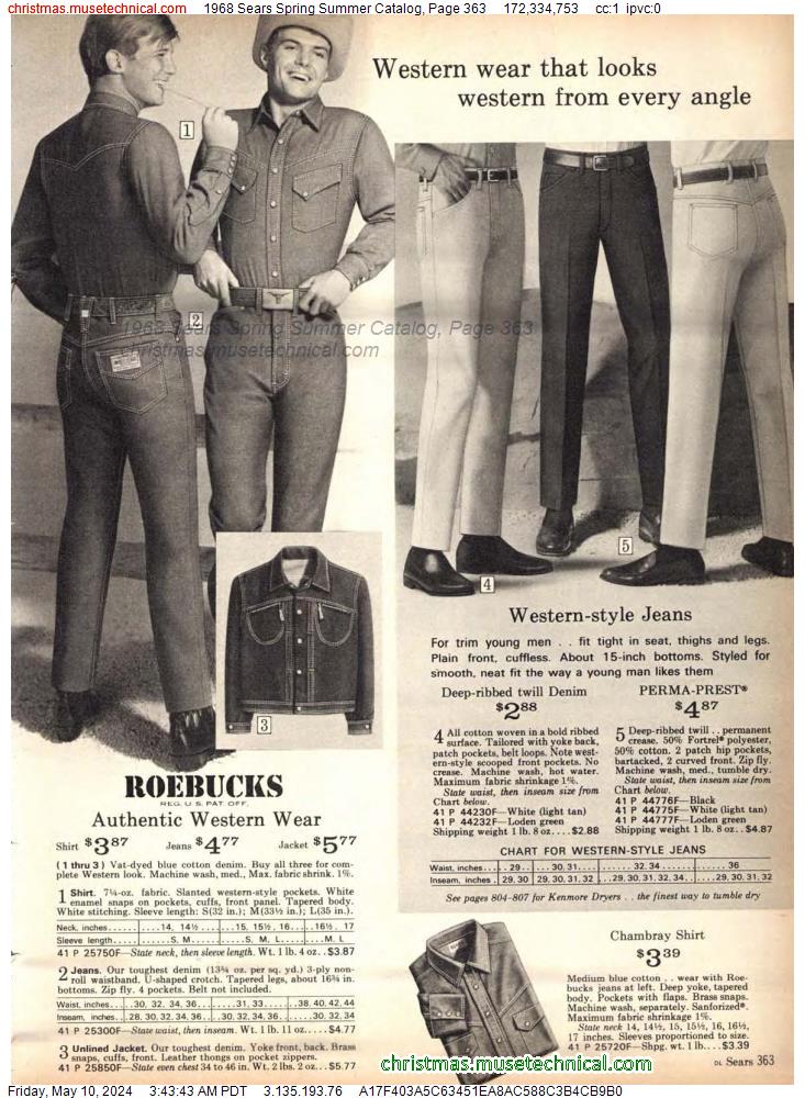 1968 Sears Spring Summer Catalog, Page 363
