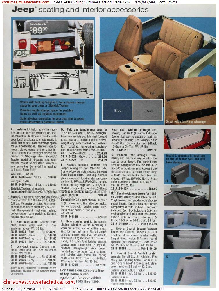 1993 Sears Spring Summer Catalog, Page 1267