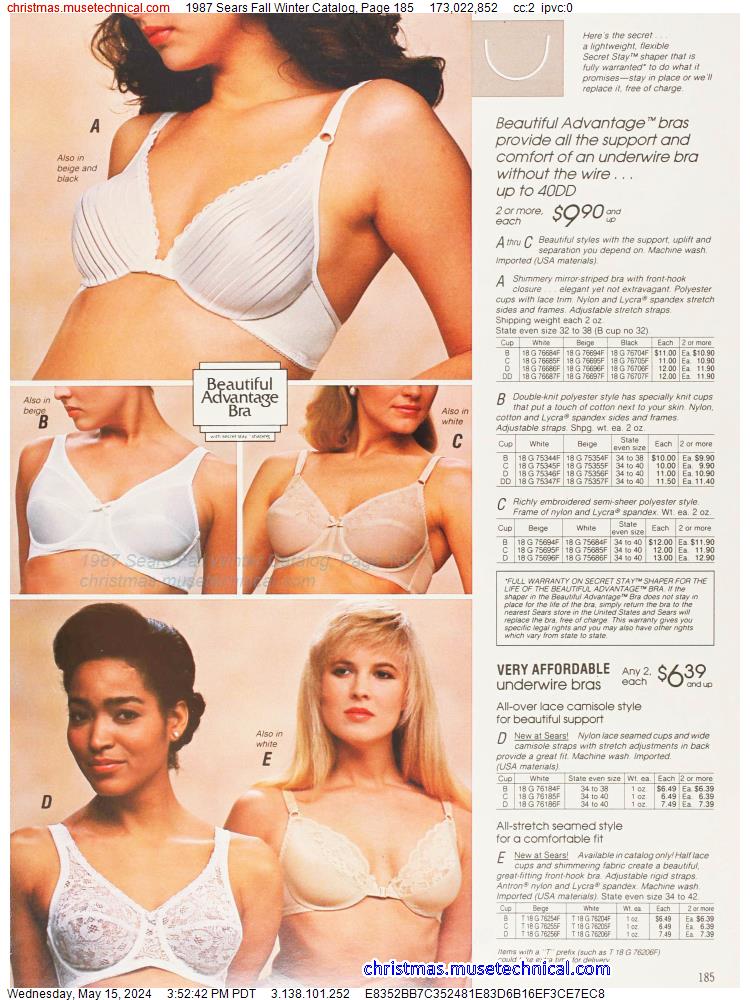 1987 Sears Fall Winter Catalog, Page 185