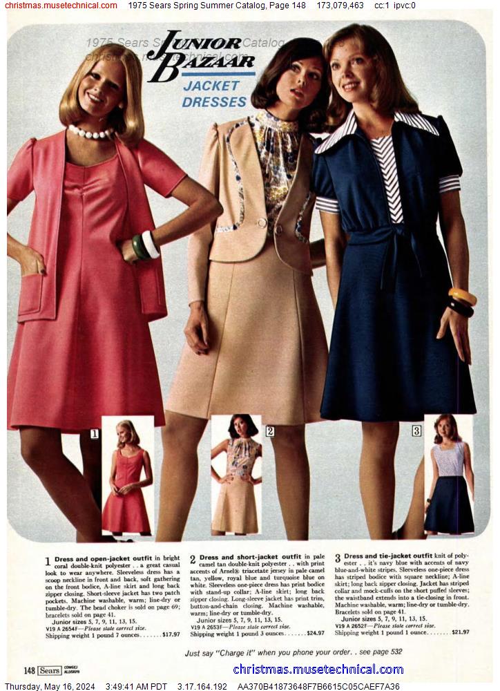 1975 Sears Spring Summer Catalog, Page 148