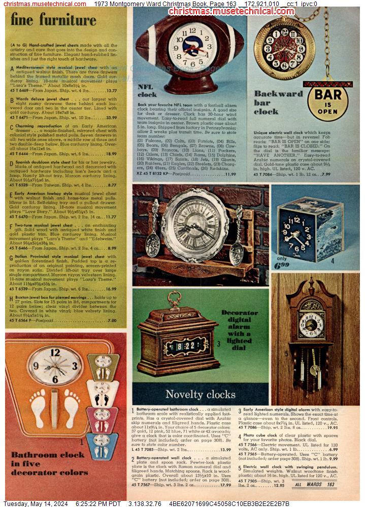 1973 Montgomery Ward Christmas Book, Page 163